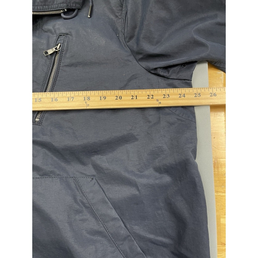 Banana Republic Mens Jacket Large Navy Blue Utility Windbreaker Golf Full Zip - Picture 8 of 10